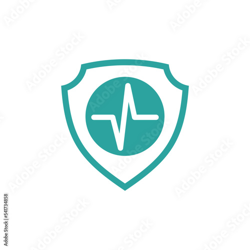 shield healthcare cross icon vector template