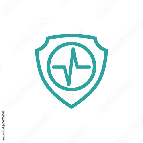 shield healthcare cross icon vector template