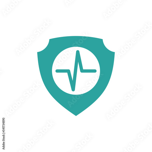 shield healthcare cross icon vector template