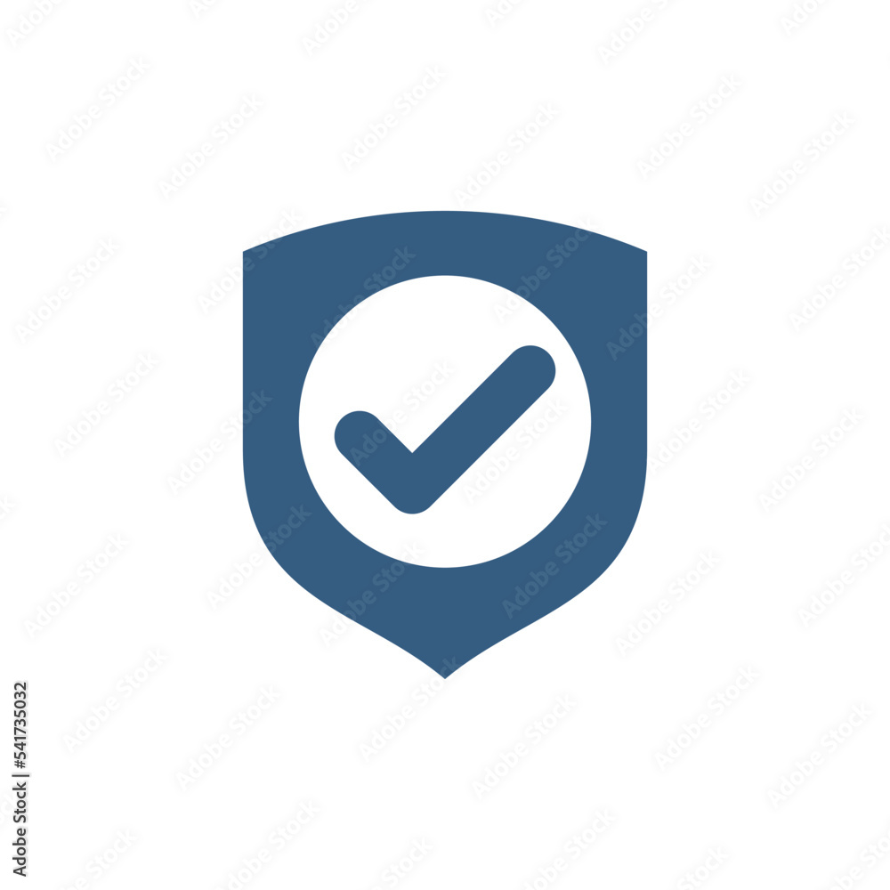 shield check mark icon vector template shield check mark icon vector template
