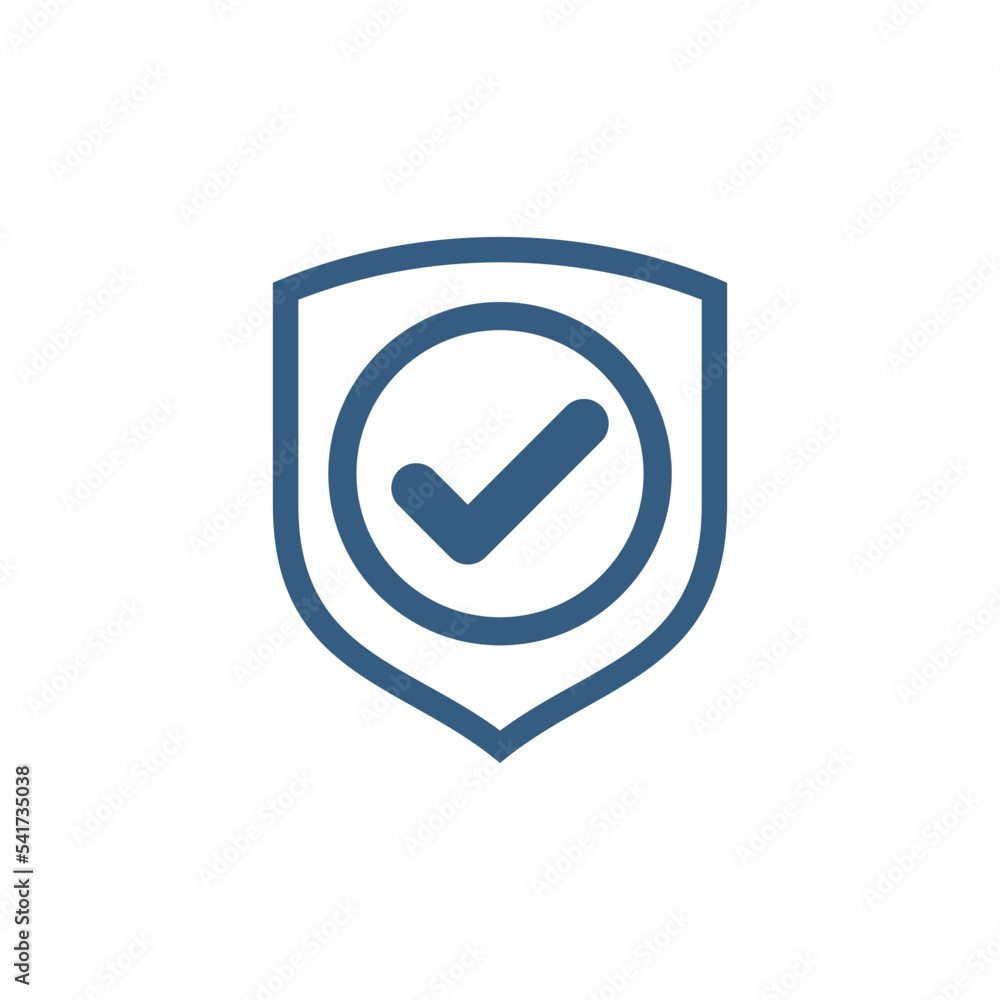 shield check mark icon vector template shield check mark icon vector template