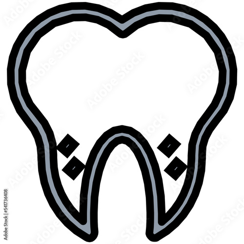 Tooth Cavity Vector Icon