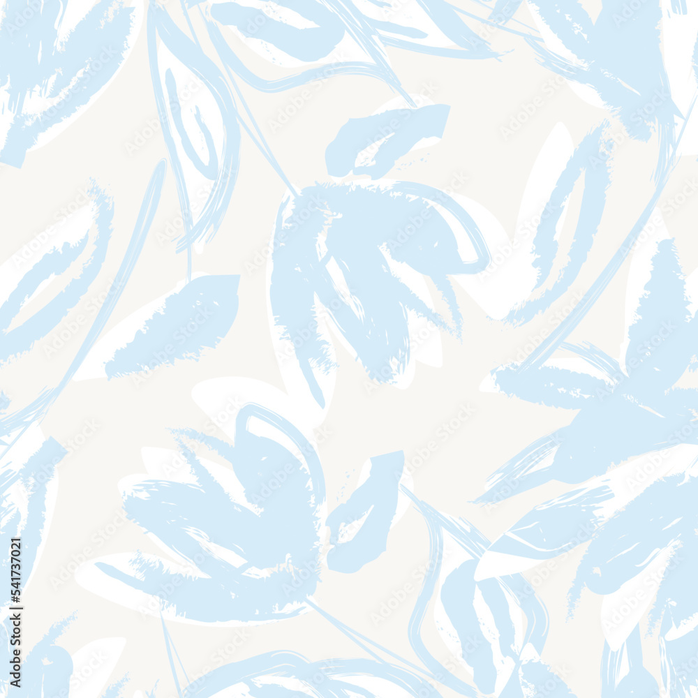 Obraz premium Floral Brush strokes Seamless Pattern Design
