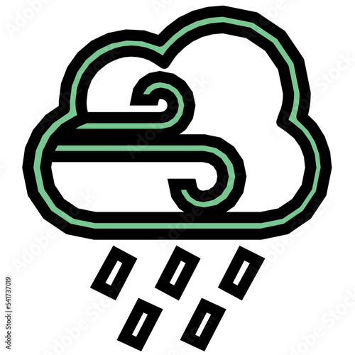 Rainstorm Vector Icon