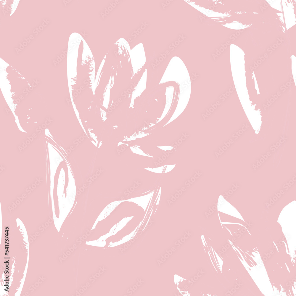 Floral Brush strokes Seamless Pattern Design Floral Brush strokes Seamless Pattern Design
