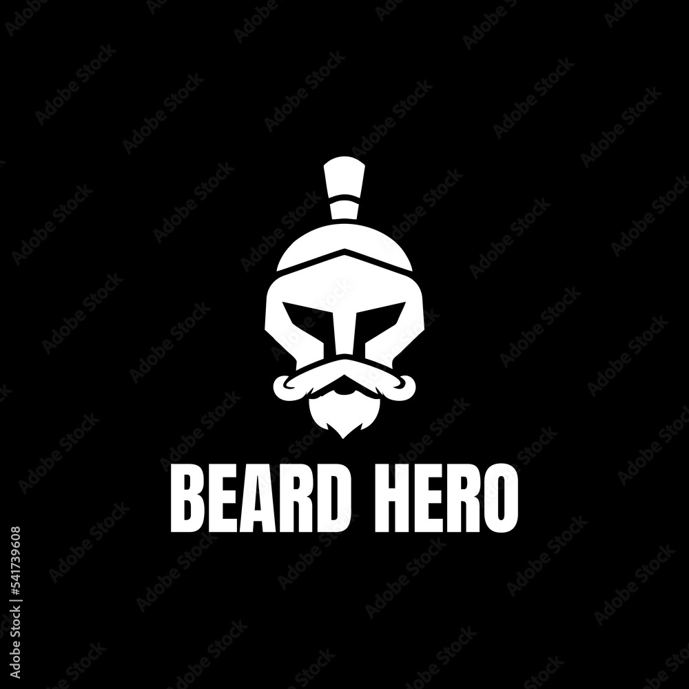 Fototapeta premium Beard logo design vector template