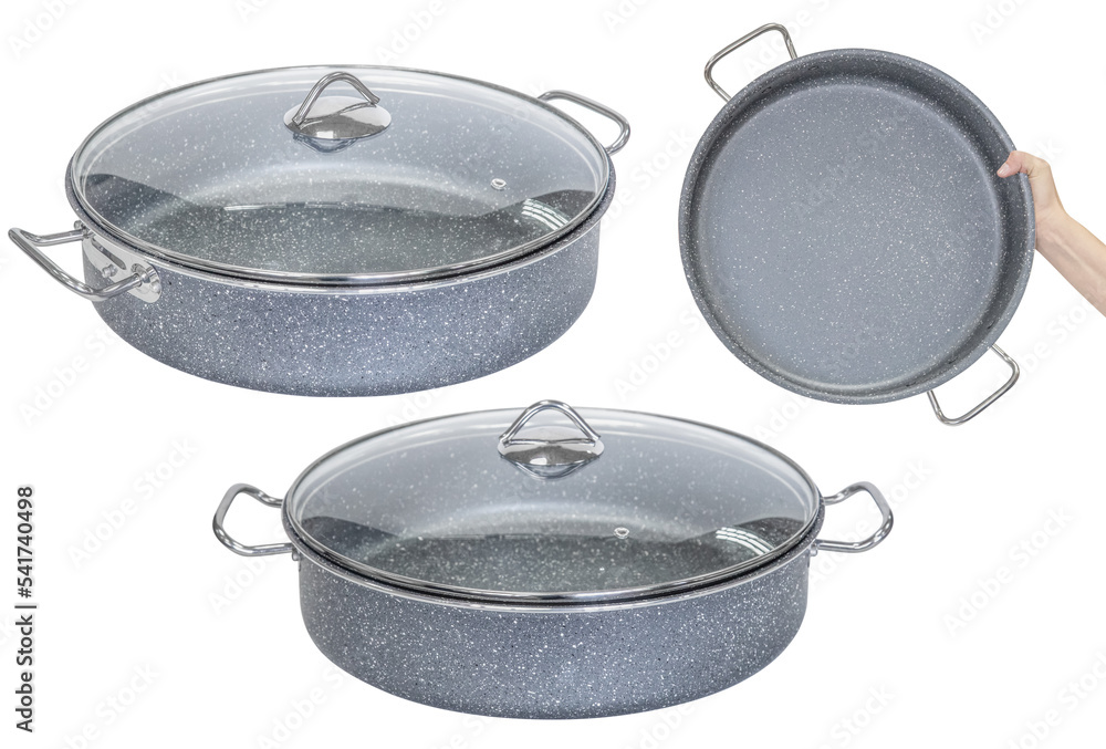 Cooking pot, with a glass lid. Isolated from the background Cooking pot, with a glass lid. Isolated from the background