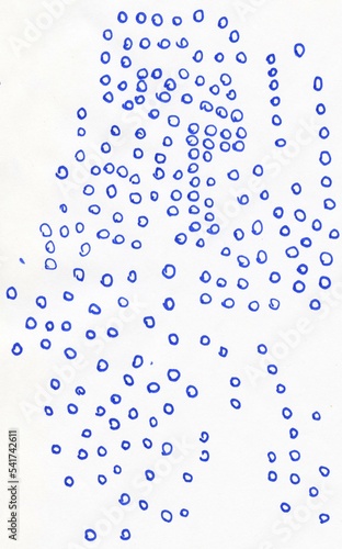 abstract pen ink dots