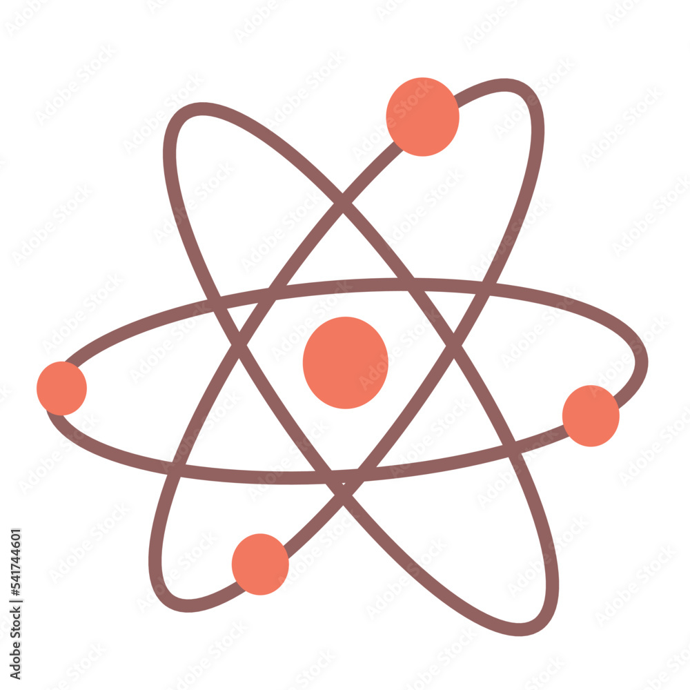 atom icon isolated on white background atom icon isolated on white background