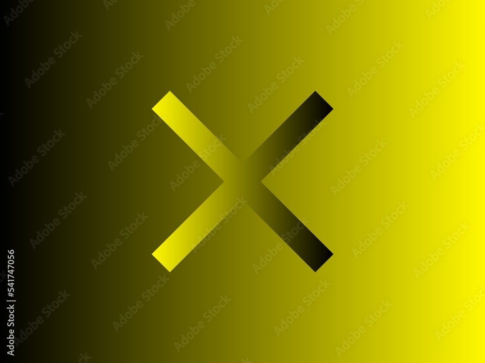 Obraz premium Gradient background with symbol multiply