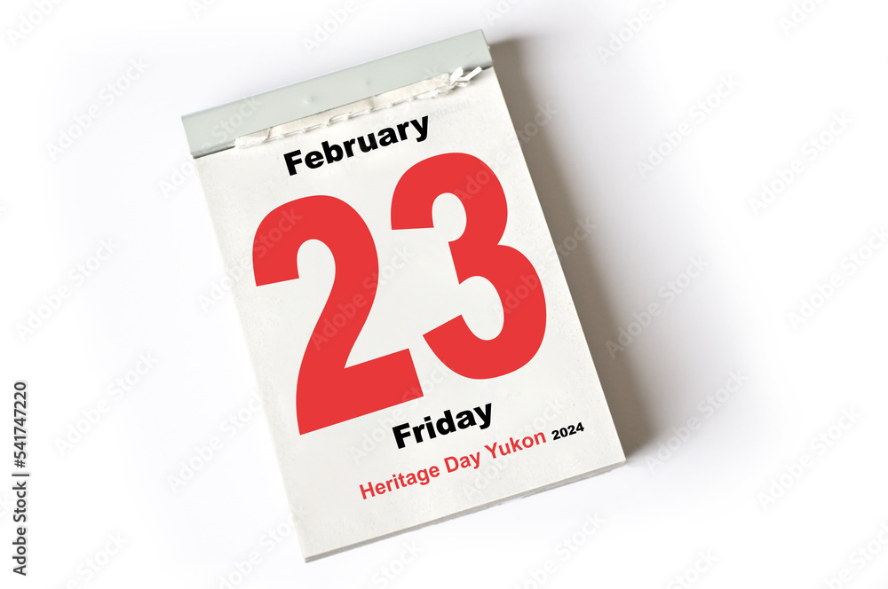 23. February 2024 Heritage Day Yukon Stock Photo Adobe Stock