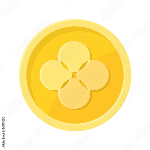 Simple illustration of OKB, OKEX coin Concept of internet cryptocurrency photo