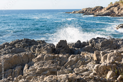 Rocks in the sea, Catalan Costa Brava, Mediterranean Sea