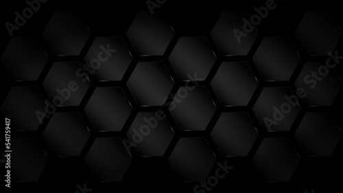 Dark Metallic Shiny Carbon Background Banner Vector Wallpaper