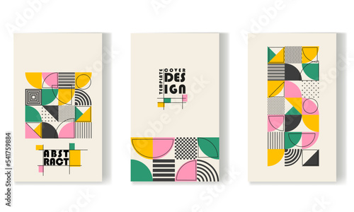 Collection of bauhaus swiss style templates
