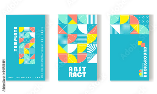 Collection of bauhaus swiss style templates