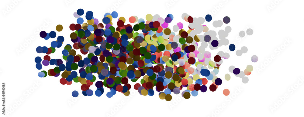 3D animation of exploding confetti 3D animation of exploding confetti