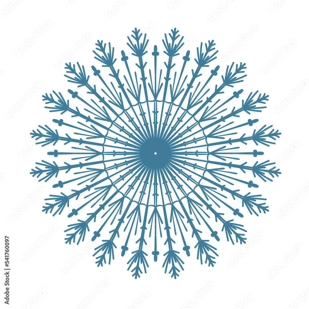 Elegant snowflake. Vector design element. Elegant snowflake. Vector design element.