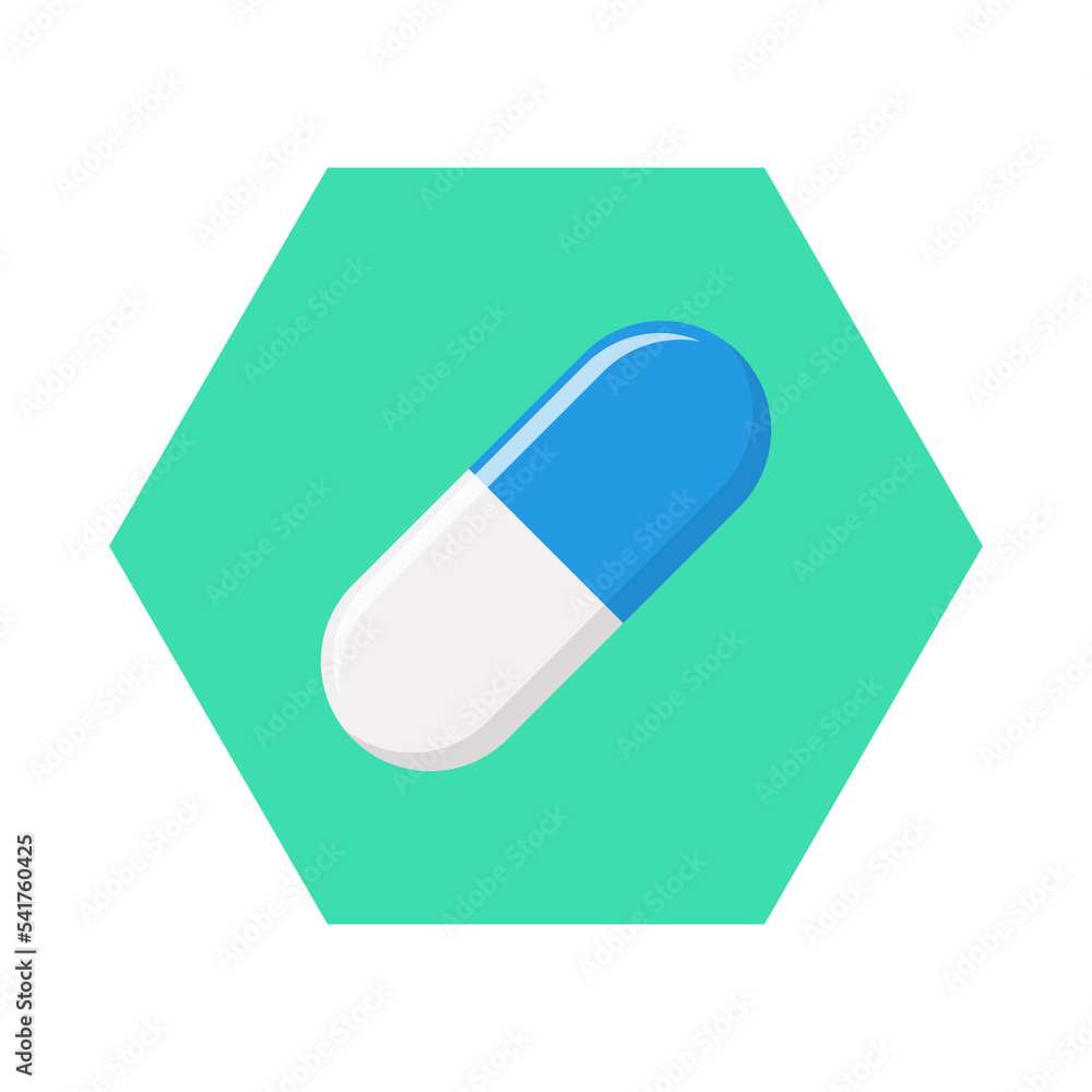 Blue Pill Capsule, Medicine, vector mark symbols green style. Isolated icon. Blue Pill Capsule, Medicine, vector mark symbols green style. Isolated icon.