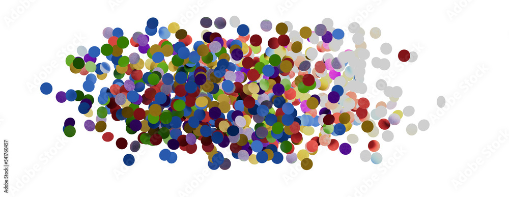 3D animation of exploding confetti 3D animation of exploding confetti