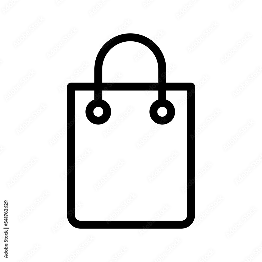 shopping bags icon in trendy flat design shopping bags icon in trendy flat design