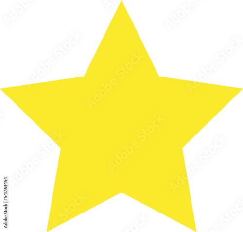 vector yellow star icon	