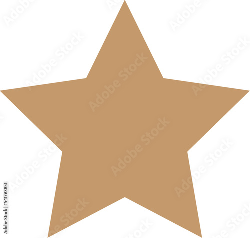 vector brown  star icon	
