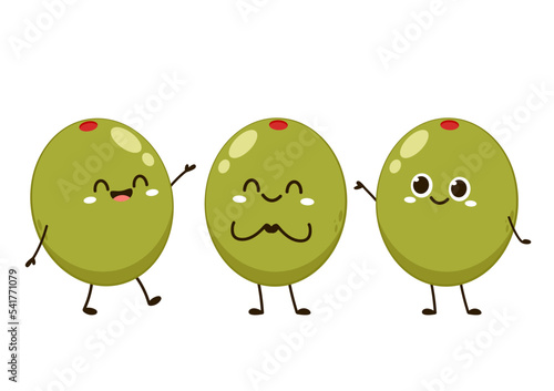 Olive pickled vector. Olive pickled character design. wallpaper.