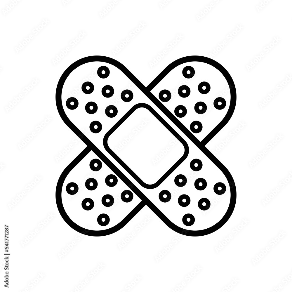 band aid plaster icon design vector template band aid plaster icon design vector template
