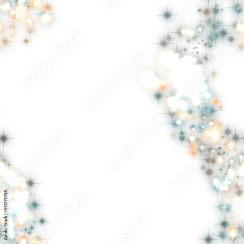 Transparent bokeh overlay, confetti background