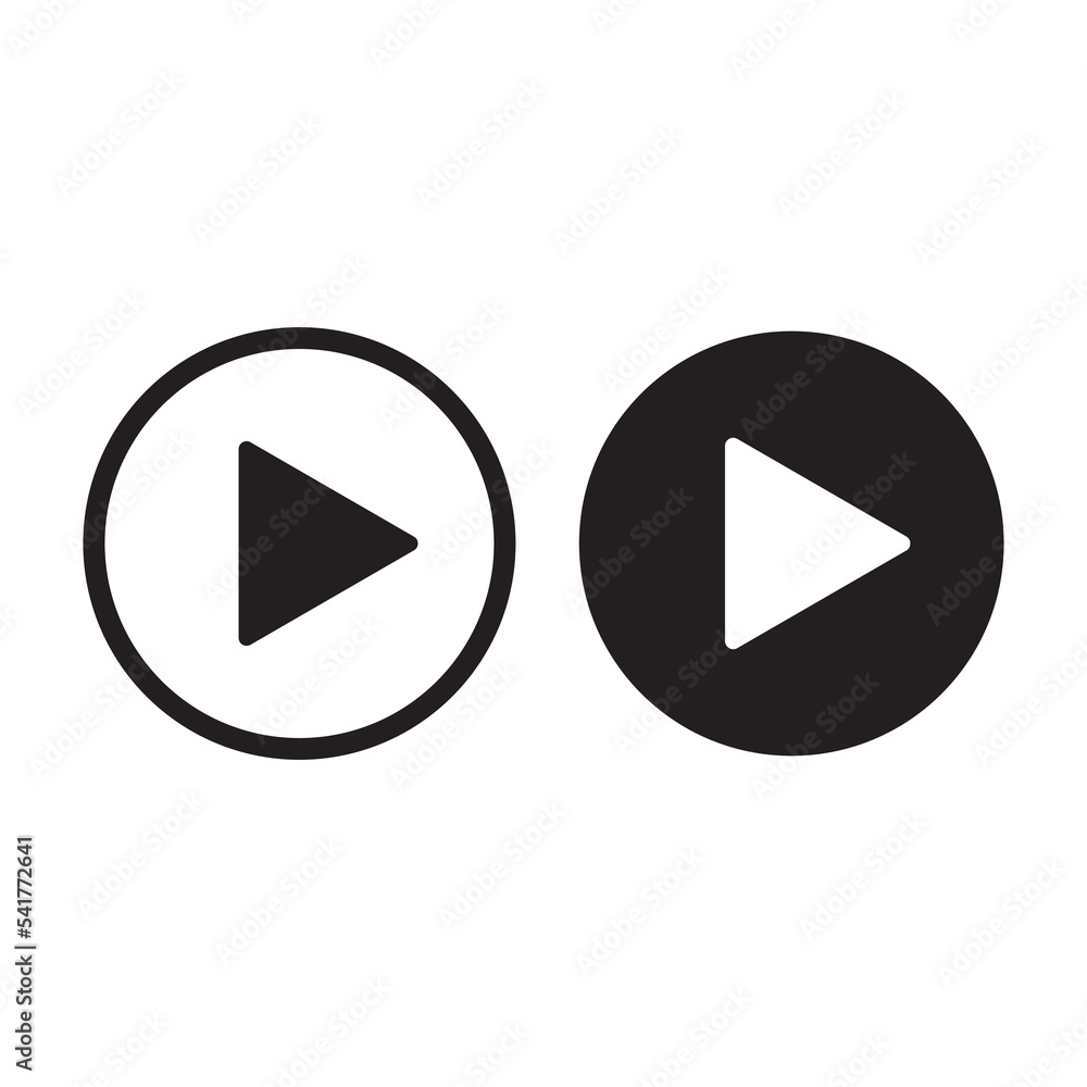 Play icons, buttons, black symbol
Play icons, buttons, black symbol