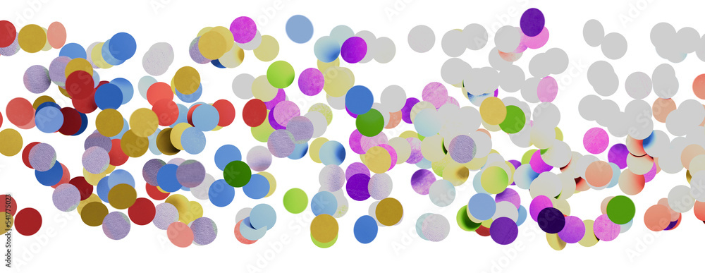 3D animation of exploding confetti 3D animation of exploding confetti