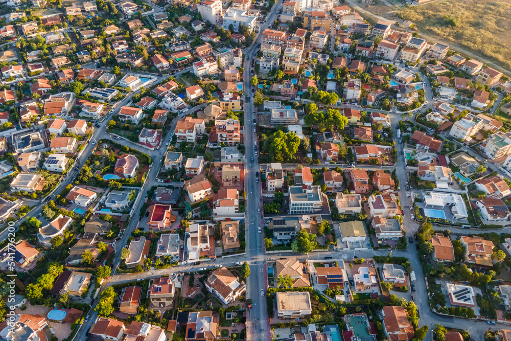 Aerial view of San Leone, Agrigento, Sicily, Italy. Aerial view of San Leone, Agrigento, Sicily, Italy.