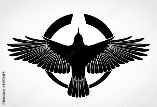 crow bird silhouette symbol