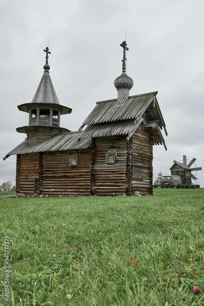 Wooden temple on Kizhi island Wooden temple on Kizhi island