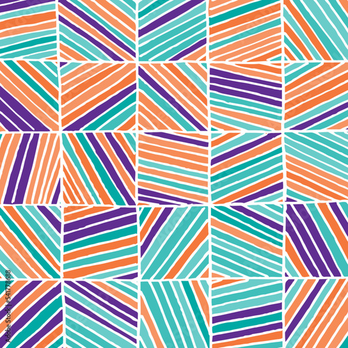 Hand drawn square strip for wallpaper, background design.txt