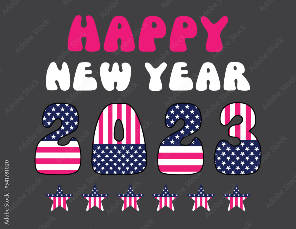 Obraz premium happy new year 2023