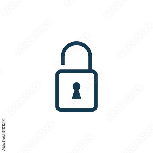 padlock icon vector logo template