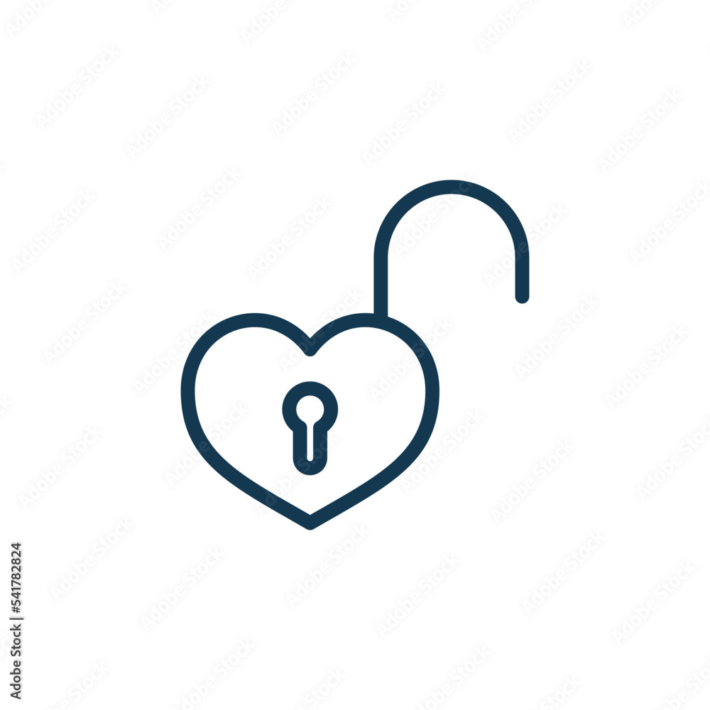padlock icon vector logo template