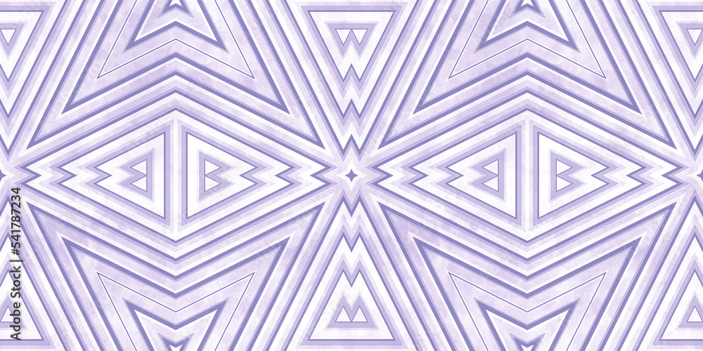 Seamless geometric tribal Aztec or western motif surface pattern in Digital Lavender color of the year for 2023. Light violet purple trendy fashion textile, wrapping paper or fabric background. Seamless geometric tribal Aztec or western motif surface pattern in Digital Lavender color of the year for 2023. Light violet purple trendy fashion textile, wrapping paper or fabric background.