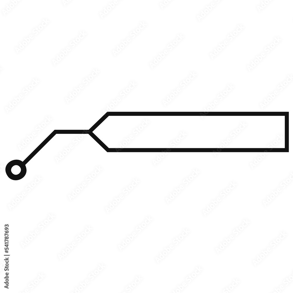 Layout for links and digital information. Hud callout titles.