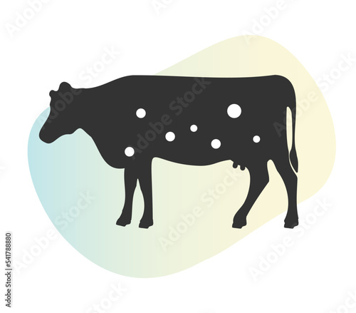 lumpy Skin Dsease - Cow Animal Icon stock illustration