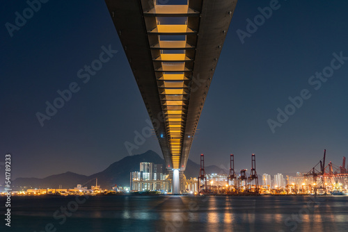 Stonecutters' Bridge in Hong Kong photo