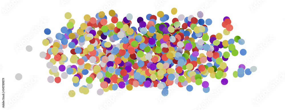 3D animation of exploding confetti 3D animation of exploding confetti