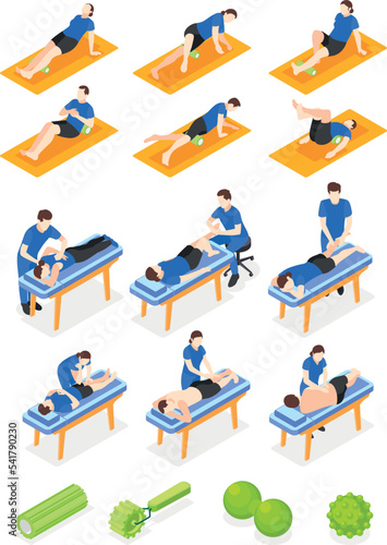 Myofascial Release Icons Set