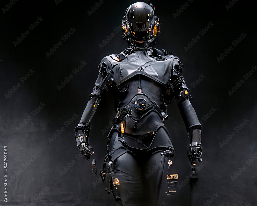 Robots. Futuristic interpretation Future 2025.Illustration Robots. Futuristic interpretation Future 2025.Illustration