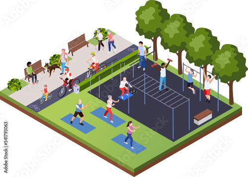 Regular Sport Playground Composition