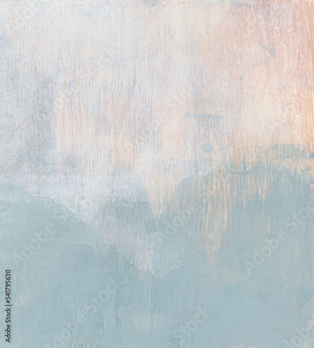 Minimalist abstract painting. Versatile artistic image for creative design projects: posters, banners, cards, magazines, prints, covers, brochures, wallpapers. Pastel background.