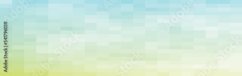 Abstract green and blue gradient rectangles mosaic banner background. Vector illustration.