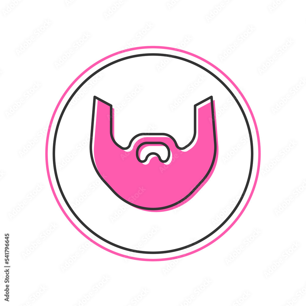 Filled outline Mustache and beard icon isolated on white background. Barbershop symbol. Facial hair style. Vector Filled outline Mustache and beard icon isolated on white background. Barbershop symbol. Facial hair style. Vector